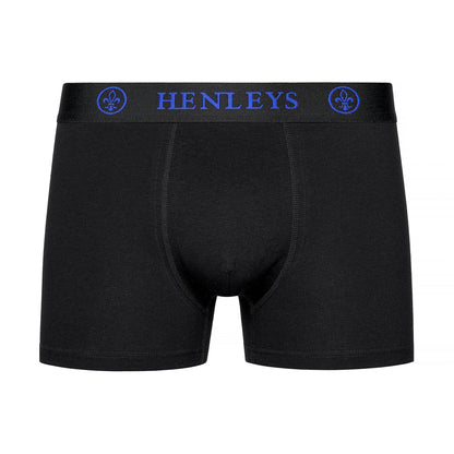 Black - Lifestyle - Henleys Mens Quintlock Boxer Shorts (Pack of 5)