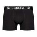 Black - Pack Shot - Henleys Mens Quintlock Boxer Shorts (Pack of 5)