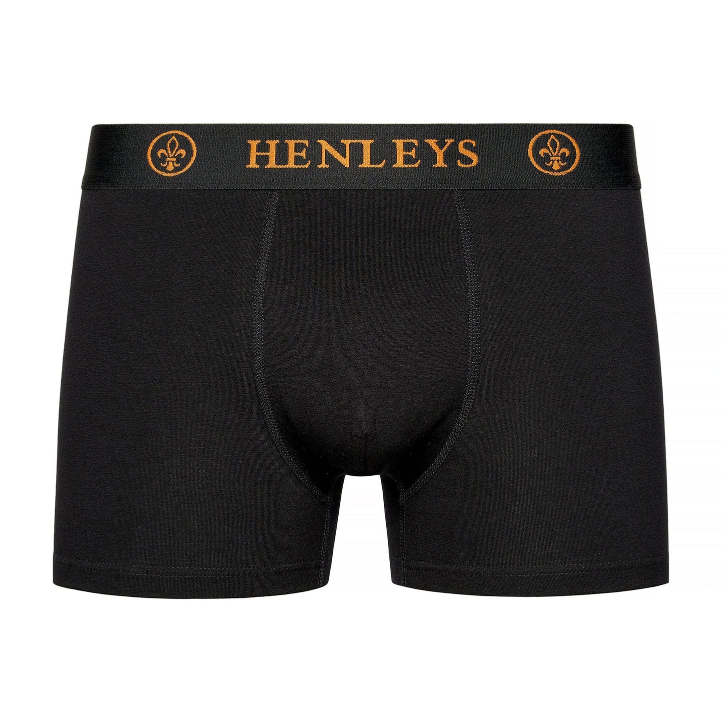 Black - Close up - Henleys Mens Quintlock Boxer Shorts (Pack of 5)