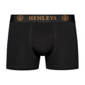 Black - Close up - Henleys Mens Quintlock Boxer Shorts (Pack of 5)