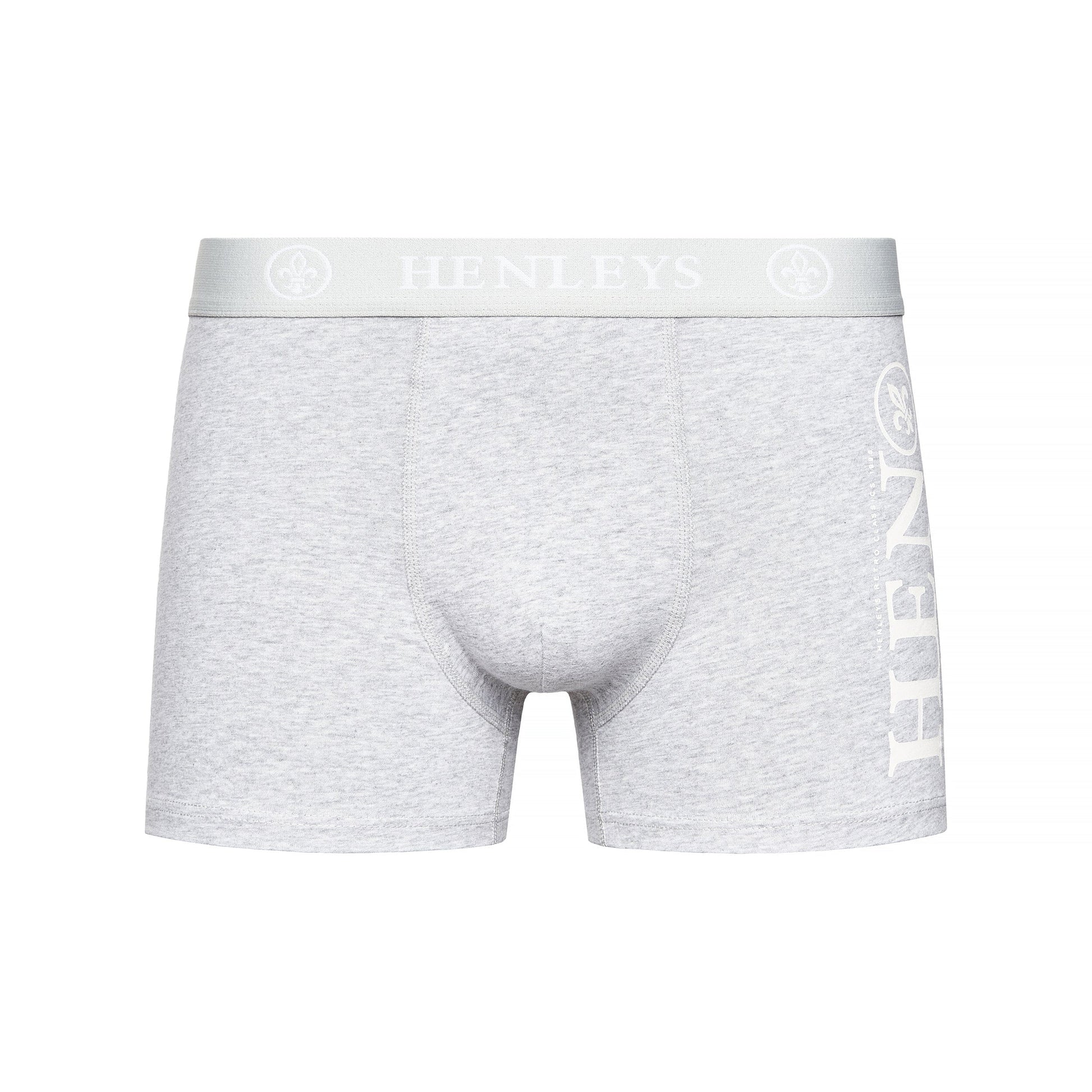 Multicoloured - Pack Shot - Henleys Mens Kelmack Marl Boxer Shorts (Pack of 5)