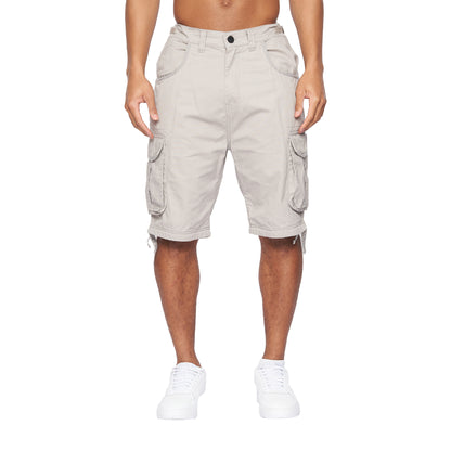 Light Grey - Front - Crosshatch Mens Jamstar Cargo Shorts