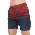 Red - Front - Crosshatch Mens Cranfound Swim Shorts
