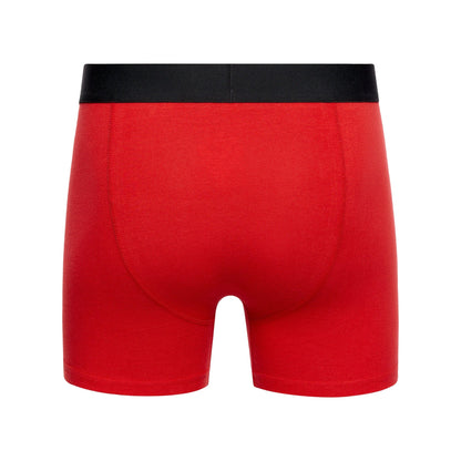 Yellow-Red-Black - Back - Duck and Cover Mens Fiery Boxer Shorts (Pack of 3)