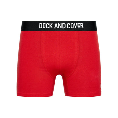 Yellow-Red-Black - Lifestyle - Duck and Cover Mens Fiery Boxer Shorts (Pack of 3)
