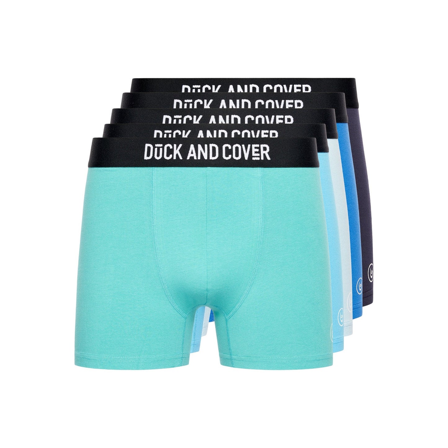 Multicoloured - Front - Duck and Cover Mens Chiller Boxer Shorts (Pack of 5)