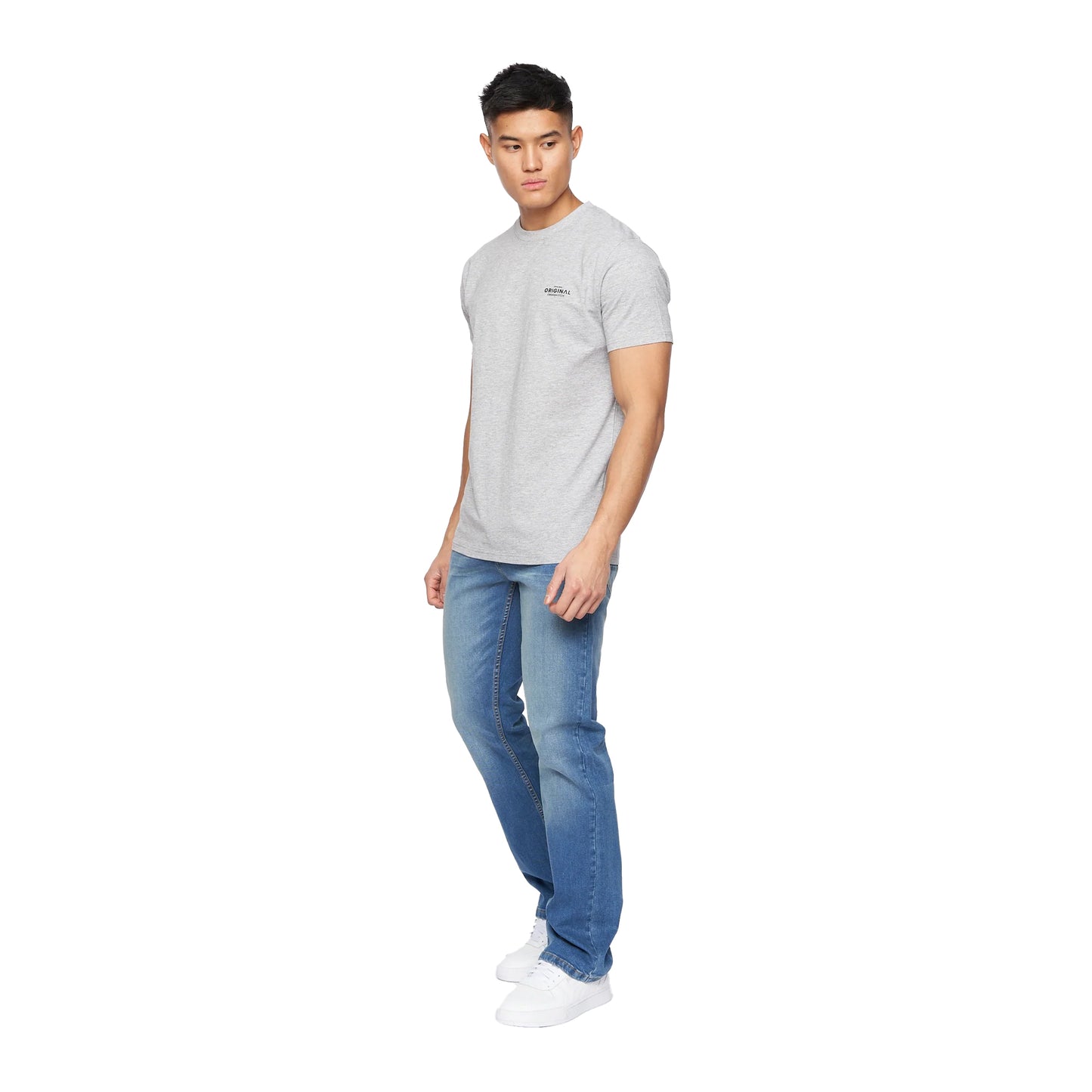 Stone Wash - Side - Crosshatch Mens Winsbury Bootcut Jeans