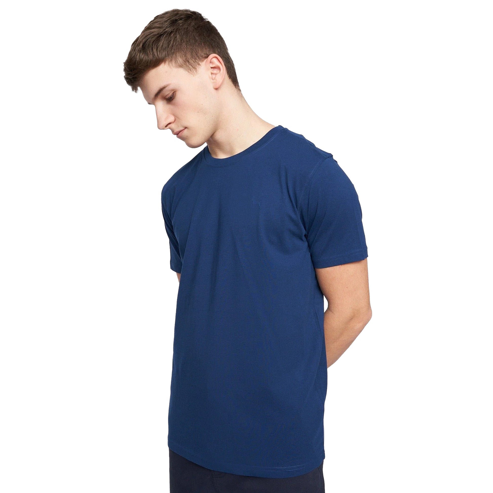 Blue-Black-Grey-White-Light Blue - Lifestyle - Bewley & Ritch Mens Bonucci T-Shirt (Pack of 5)