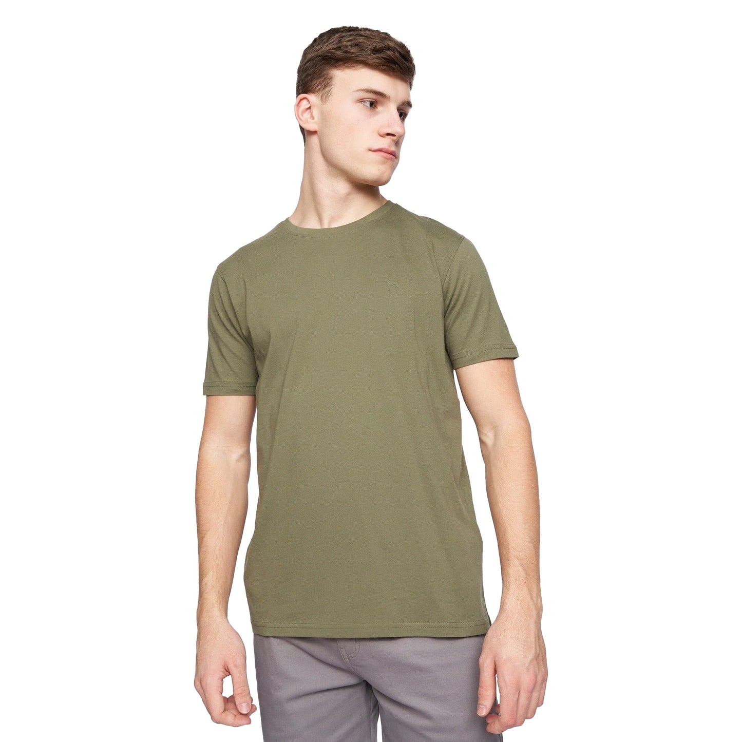 White-Blue-Red-Black-Green - Close up - Bewley & Ritch Mens Bonucci T-Shirt (Pack of 5)