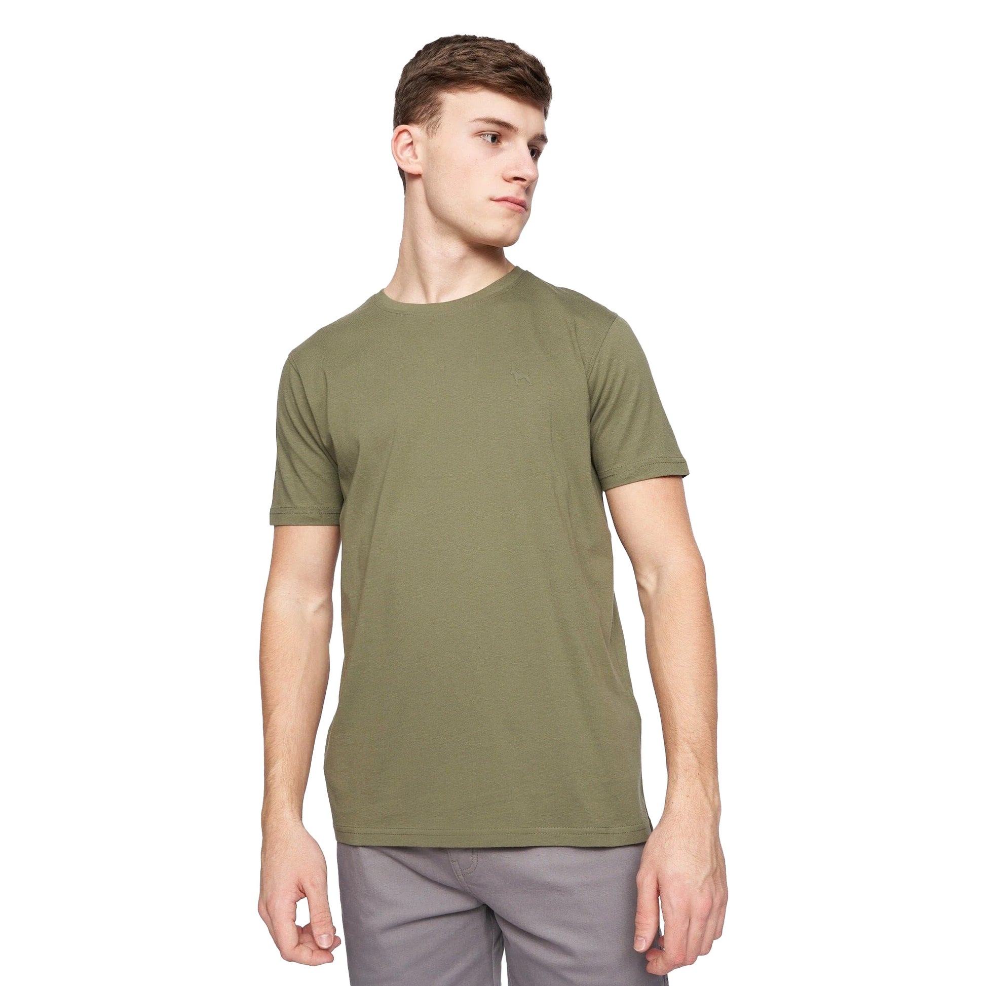 White-Blue-Red-Black-Green - Close up - Bewley & Ritch Mens Bonucci T-Shirt (Pack of 5)