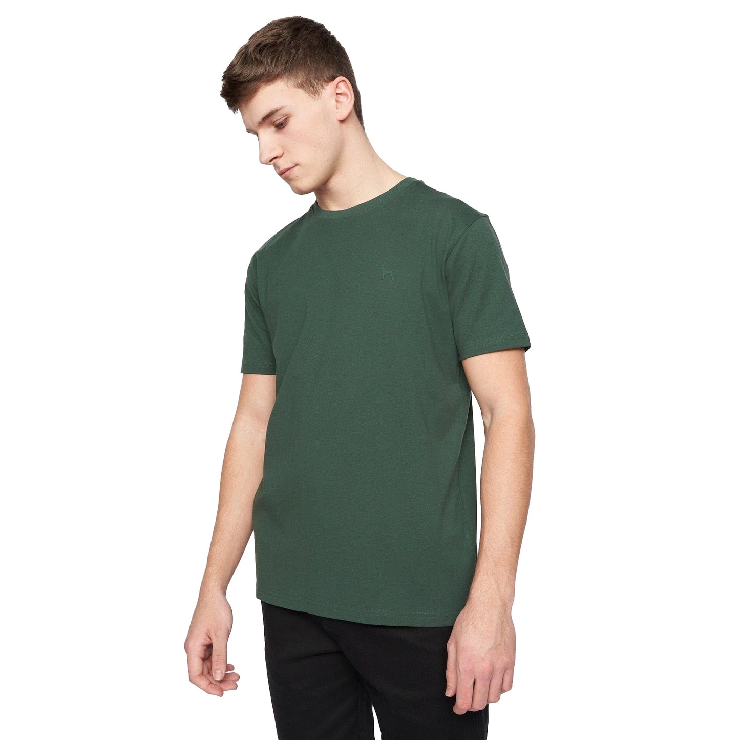 Green-Black-Maroon-Blue-Khaki - Back - Bewley & Ritch Mens Bonucci T-Shirt (Pack of 5)