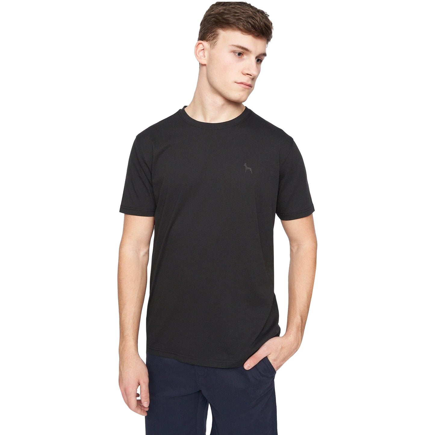 Green-Black-Maroon-Blue-Khaki - Side - Bewley & Ritch Mens Bonucci T-Shirt (Pack of 5)