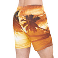 Orange - Back - Crosshatch Mens Beach Dream Sunset Swim Shorts