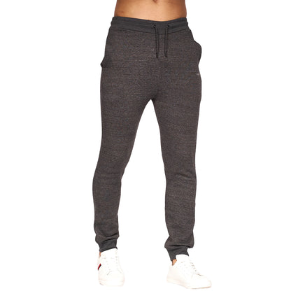 Charcoal Marl - Front - Crosshatch Mens Chelmere Jogging Bottoms
