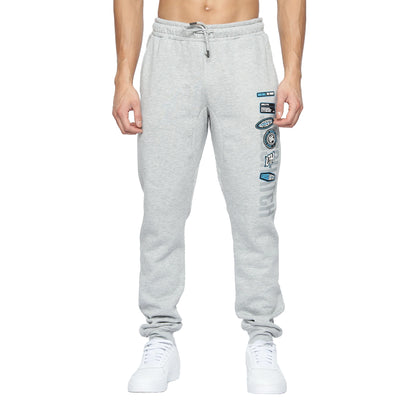 Light Grey Marl - Front - Crosshatch Mens Pepperhill Jogging Bottoms