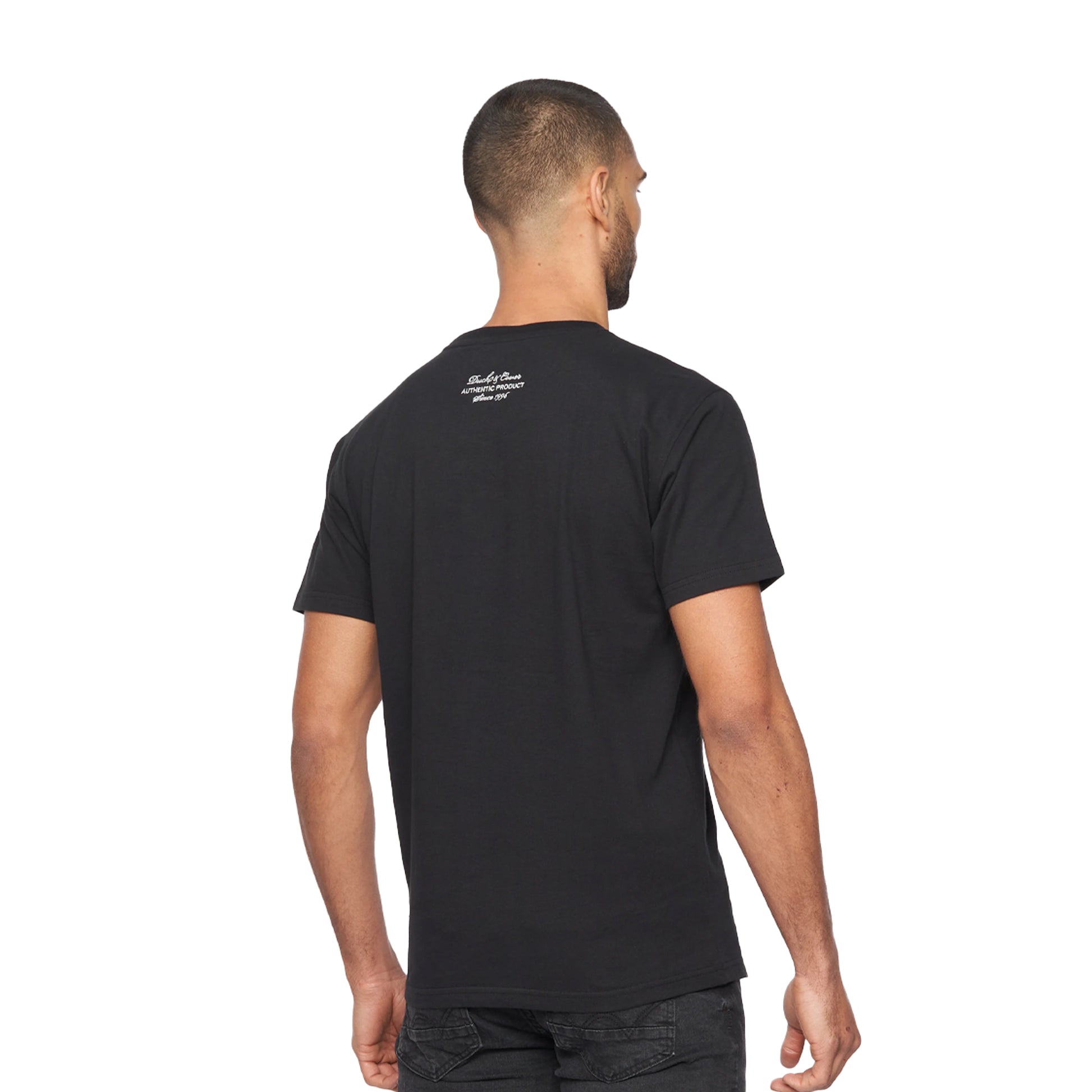 Black - Back - Duck and Cover Mens Lozano T-Shirt