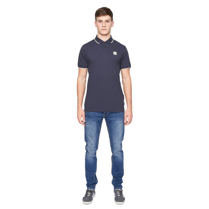 Navy - Side - Duck and Cover Mens Wilkins Polo Shirt