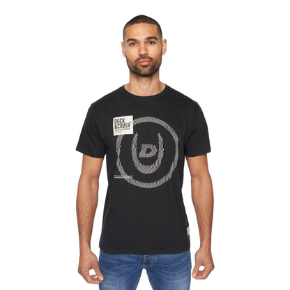 Black - Front - Duck and Cover Mens Sandoval T-Shirt