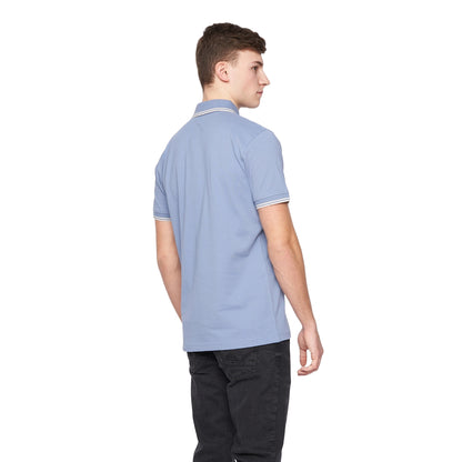 Blue - Back - Duck and Cover Mens Sameer Polo Shirt