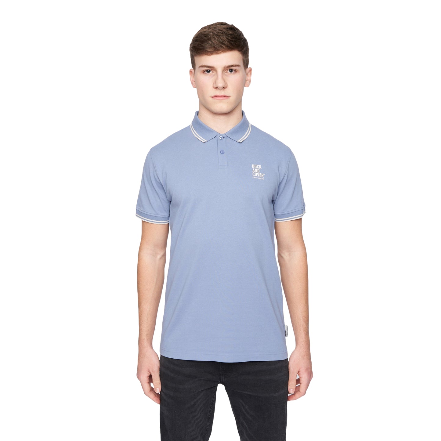 Blue - Front - Duck and Cover Mens Sameer Polo Shirt