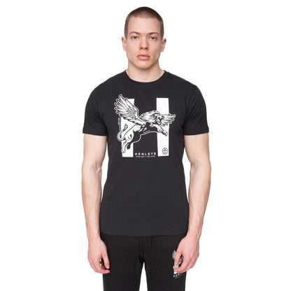 Black - Front - Henleys Mens Curveball T-Shirt
