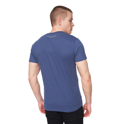 Deep Blue - Back - Henleys Mens Colhen Logo T-Shirt