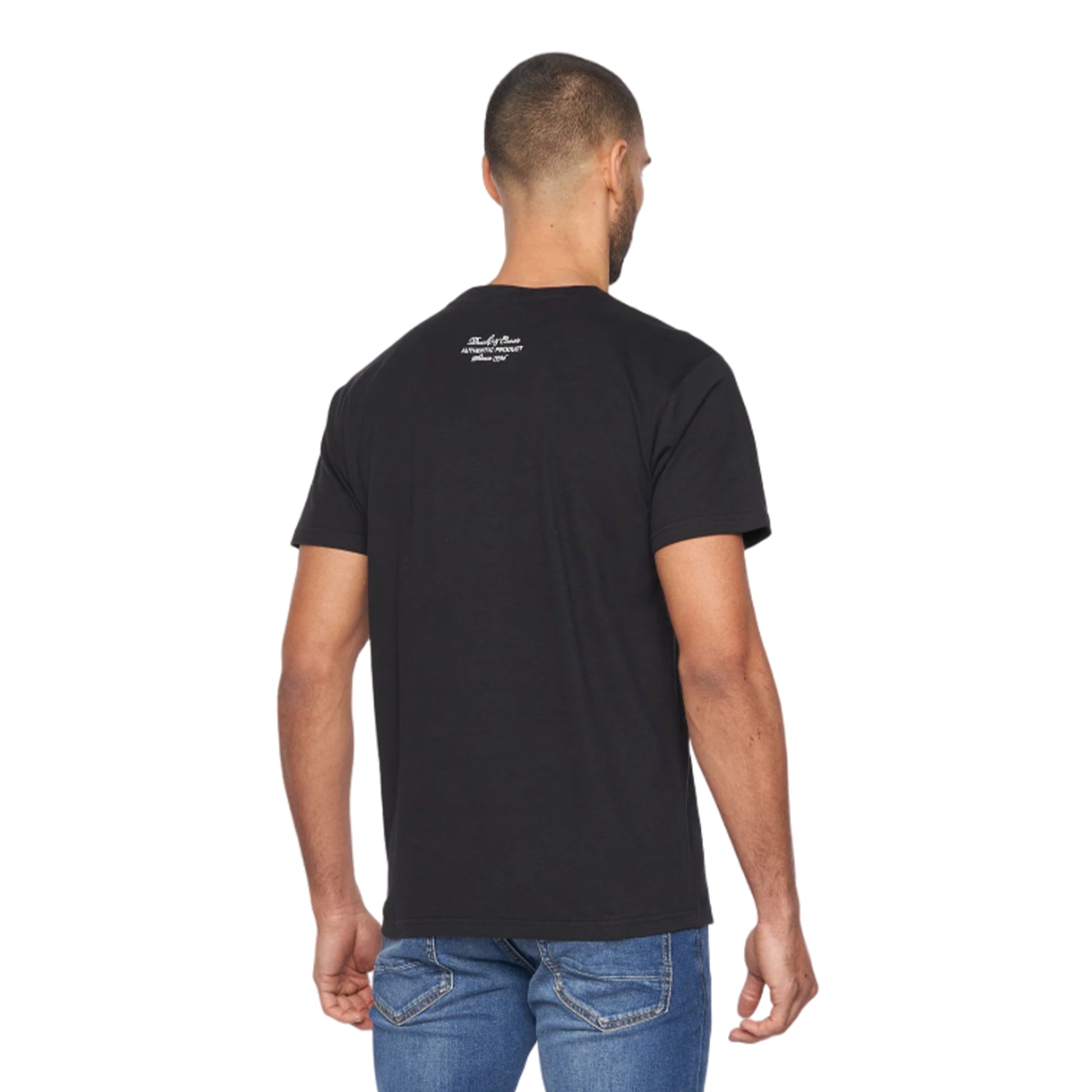 Black - Back - Duck and Cover Mens Carrillo Camo T-Shirt