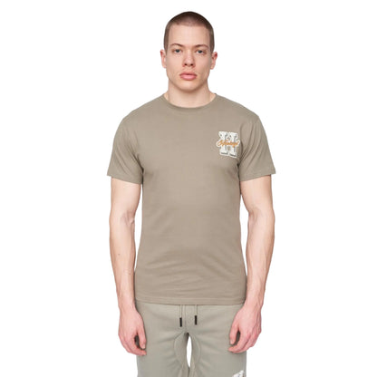 Dusky Olive - Front - Henleys Mens Aitchen Logo T-Shirt