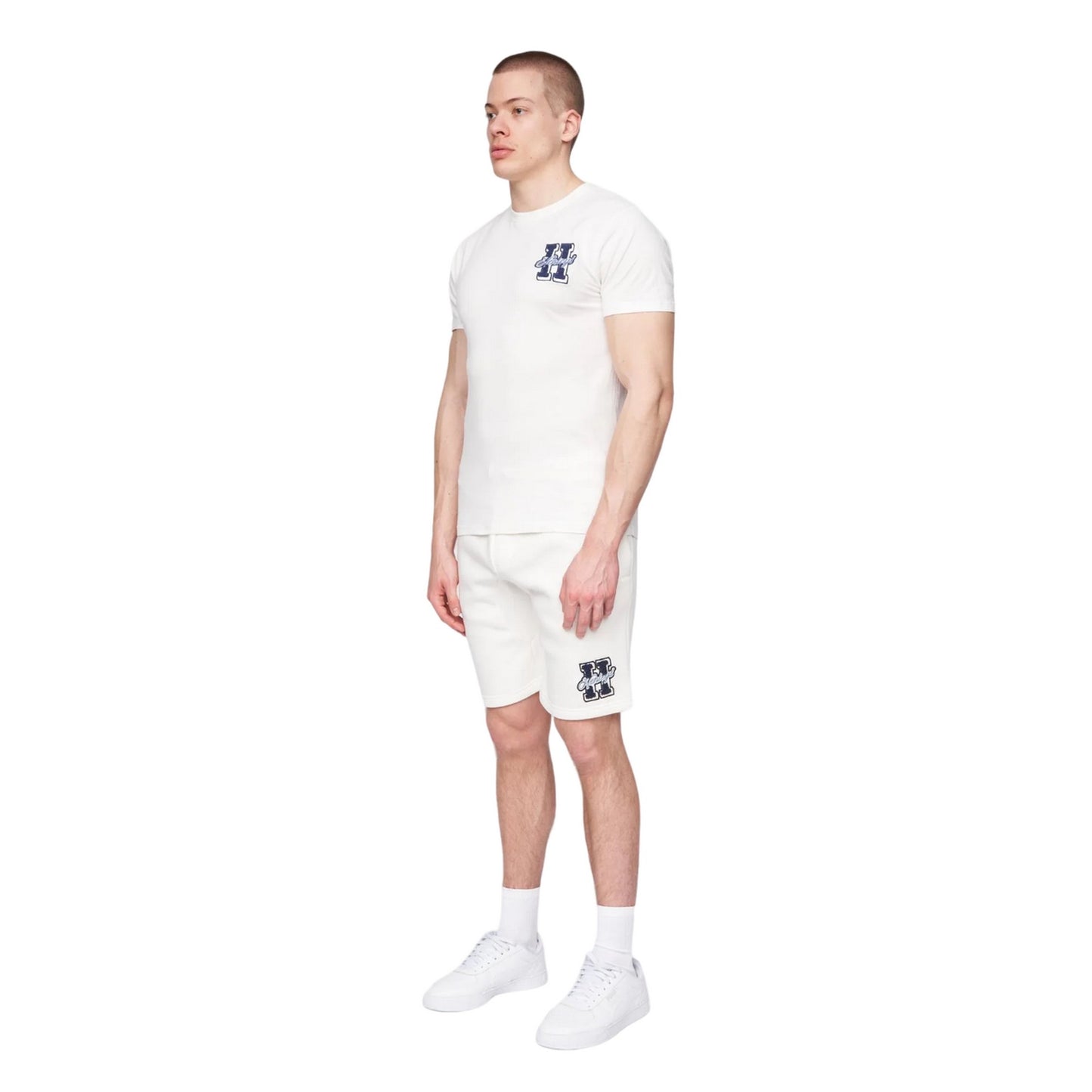 Off White - Side - Henleys Mens Aitchen Logo T-Shirt
