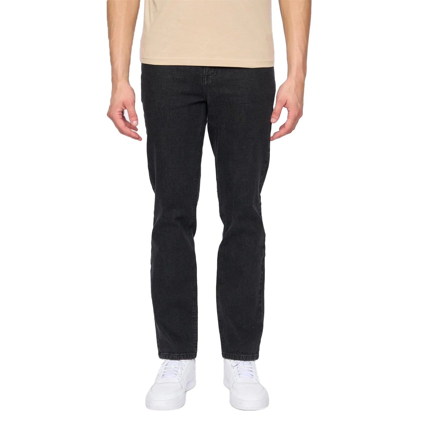 Black - Front - Duck and Cover Mens Hydras Straight Leg Jeans