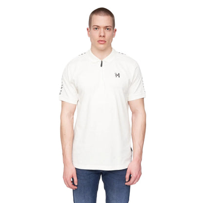 White - Front - Henleys Mens Tapehen Polo Shirt