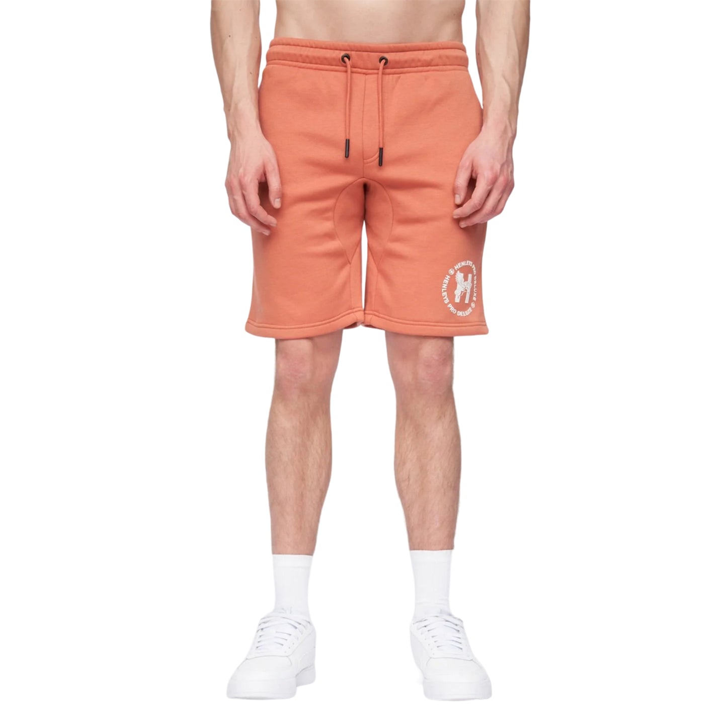 Brick Red - Front - Henleys Mens Metafone Sweat Shorts
