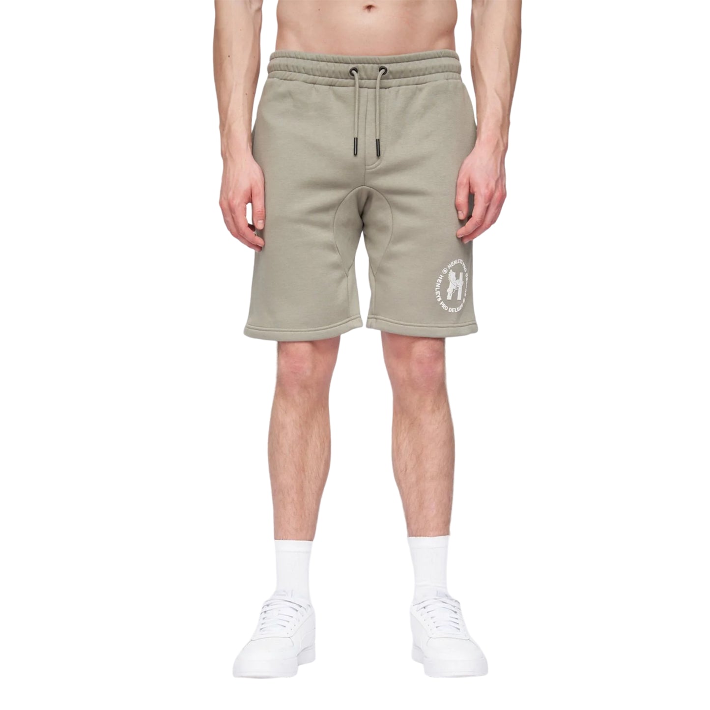 Dusty Olive - Front - Henleys Mens Metafone Sweat Shorts