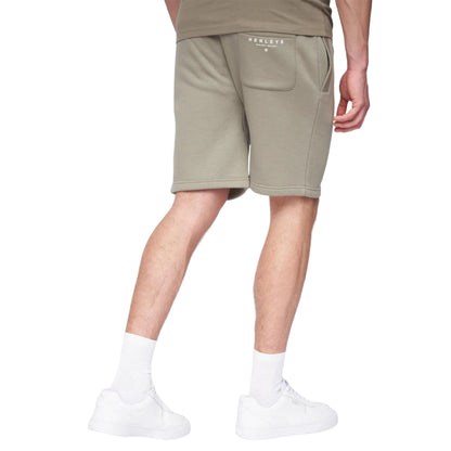 Dusty Olive - Back - Henleys Mens Aitchen Sweat Shorts