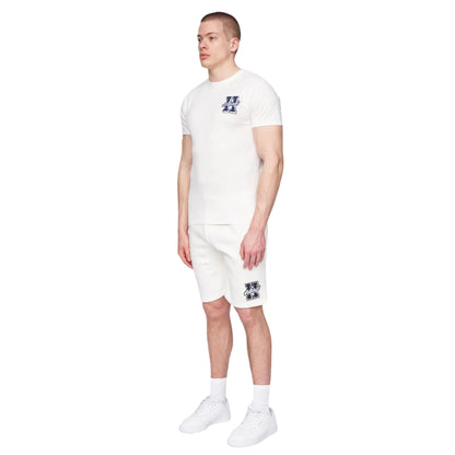 White - Side - Henleys Mens Aitchen Sweat Shorts