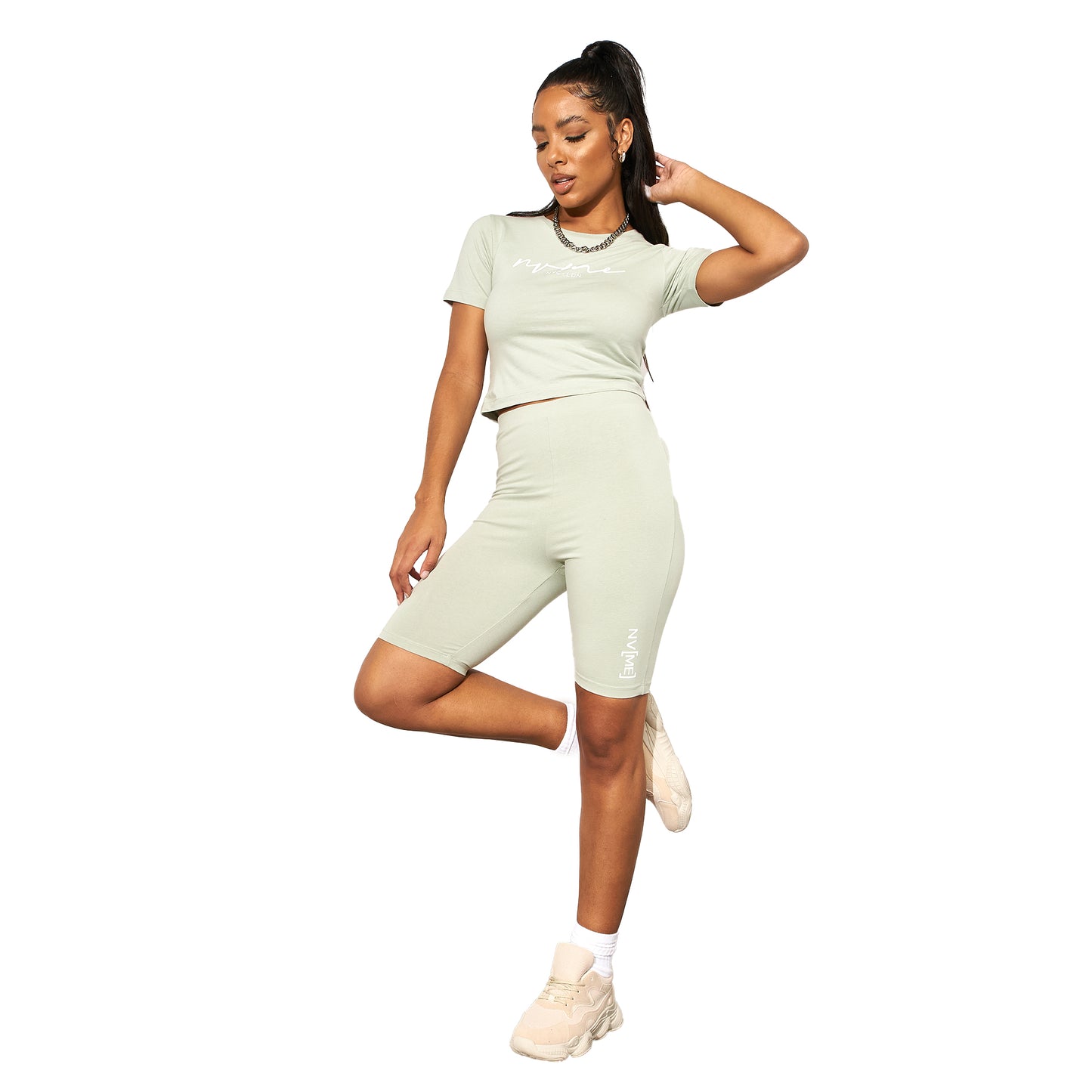 Sage - Lifestyle - NVME Womens-Ladies Karodar Cycling Shorts