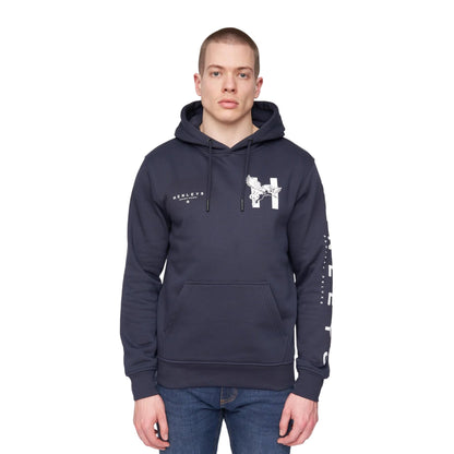 Navy - Front - Henleys Mens Kilhen Hoodie