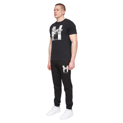 Black - Side - Henleys Mens Curveball Jogging Bottoms