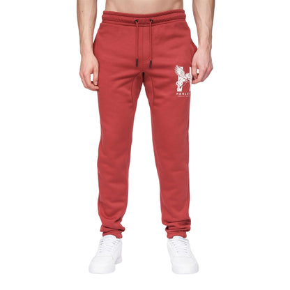 Deep Red - Front - Henleys Mens Curveball Jogging Bottoms