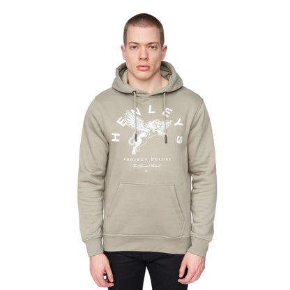Dusty Olive - Front - Henleys Mens Colhen Hoodie