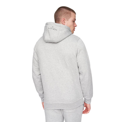 Grey Marl - Back - Henleys Mens Curveball Hoodie