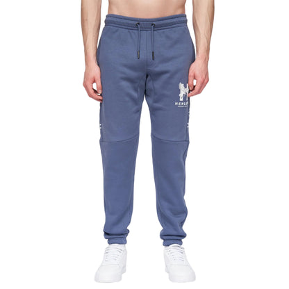 Deep Blue - Front - Henleys Mens Tapehen Jogging Bottoms