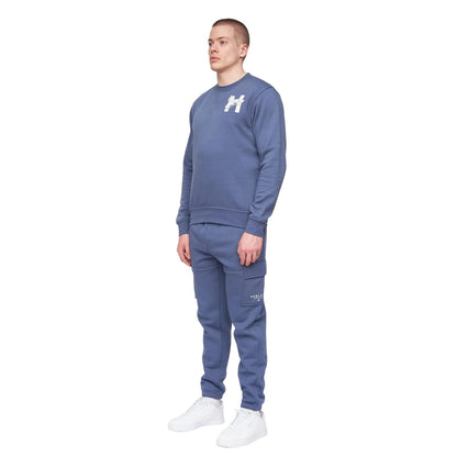 Deep Blue - Side - Henleys Mens Moorehen Jogging Bottoms