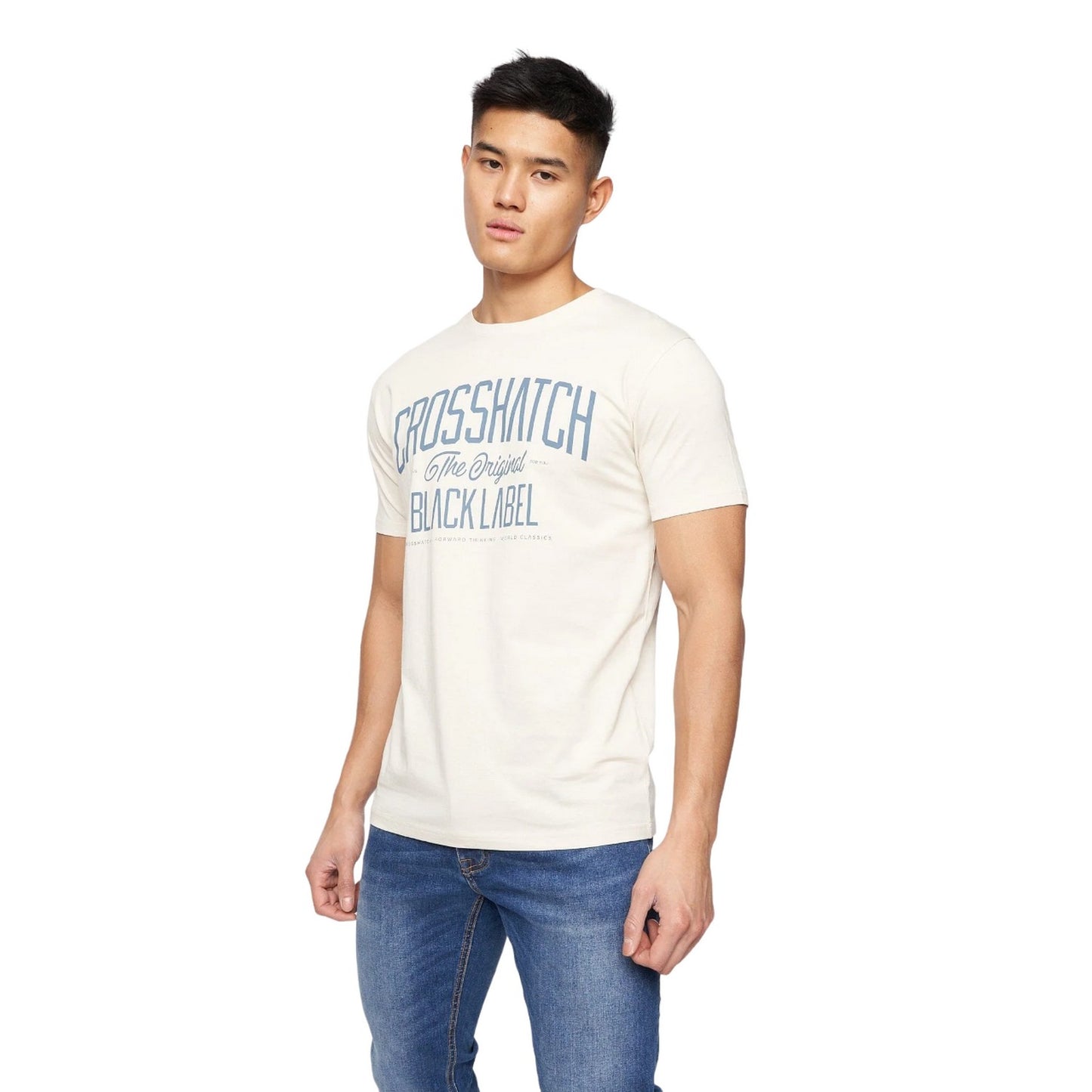 Multicoloured - Close up - Crosshatch Mens Chinsters Assorted Designs T-Shirt (Pack of 7)