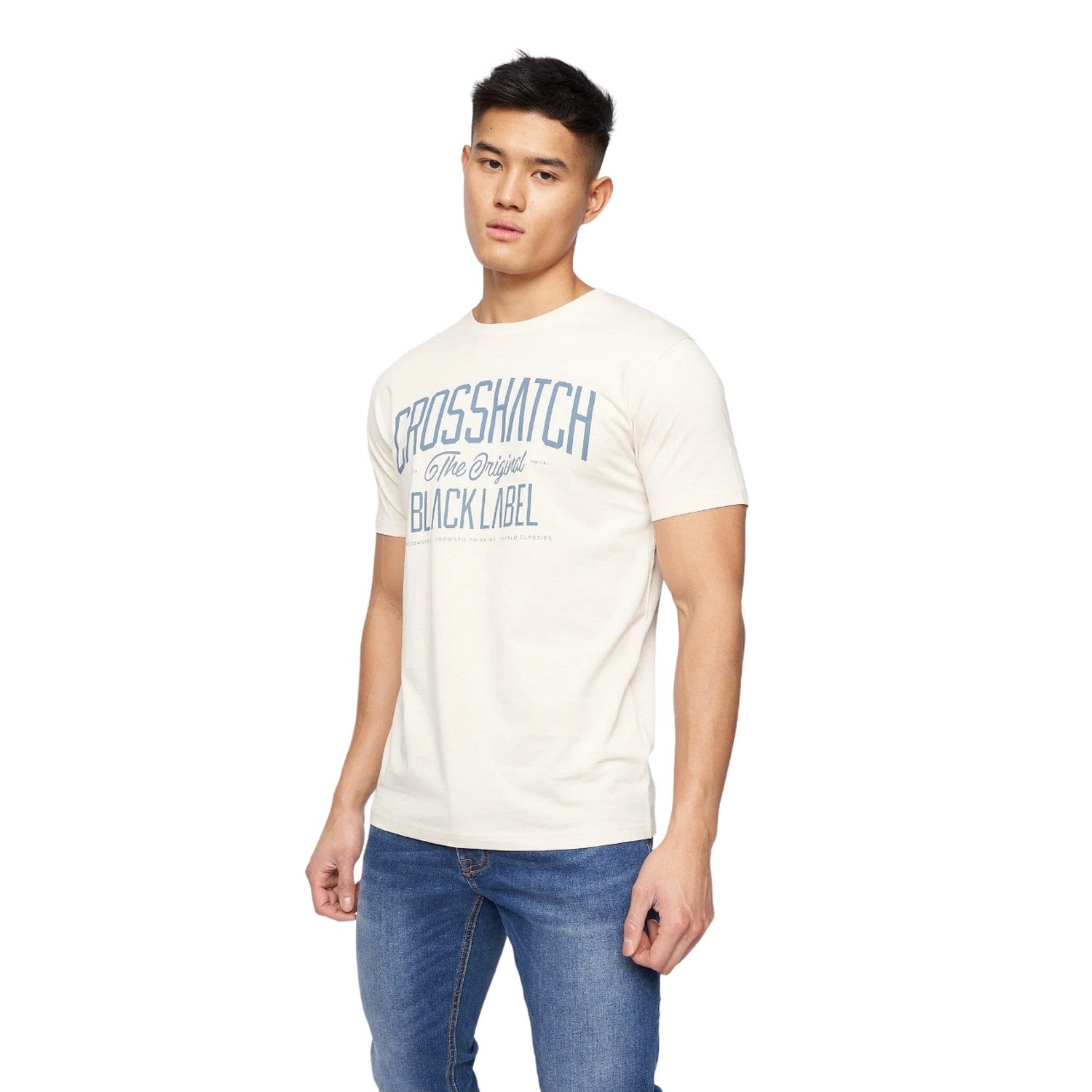 Multicoloured - Close up - Crosshatch Mens Chinsters Assorted Designs T-Shirt (Pack of 7)