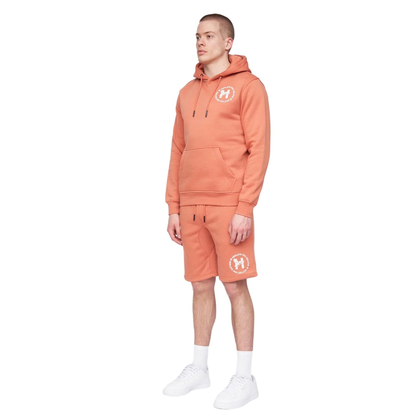 Brick Red - Side - Henleys Mens Metafone Hoodie