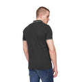 Black - Back - Henleys Mens Hentyme Polo Shirt