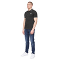 Black - Side - Henleys Mens Hentyme Polo Shirt
