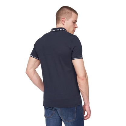 Navy - Back - Henleys Mens Hentyme Polo Shirt
