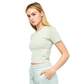 Sage - Side - Juice Womens-Ladies Tilly Crop T-Shirt